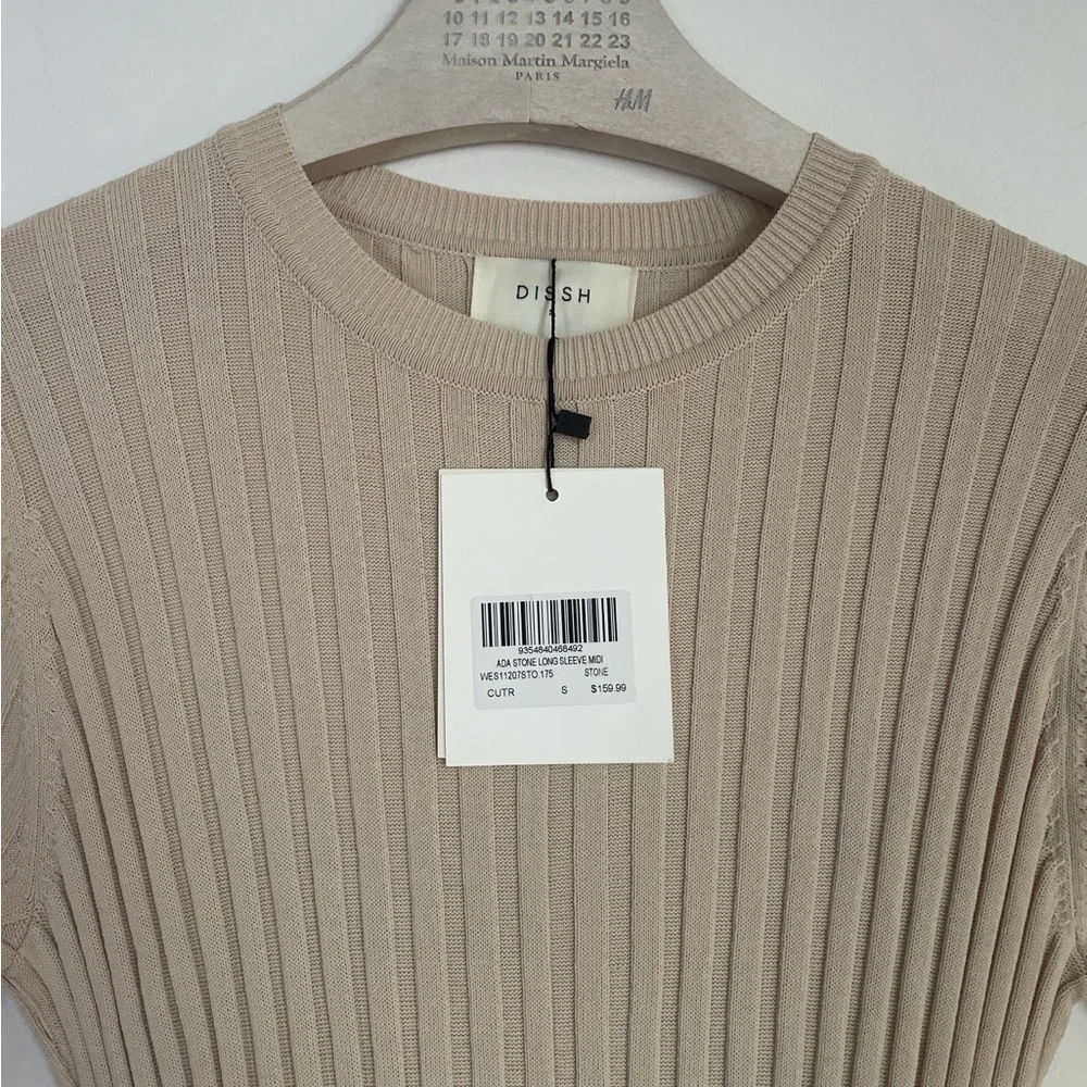 DISSH Cream Ribbed Maxi Dress - Picture 4 of 8